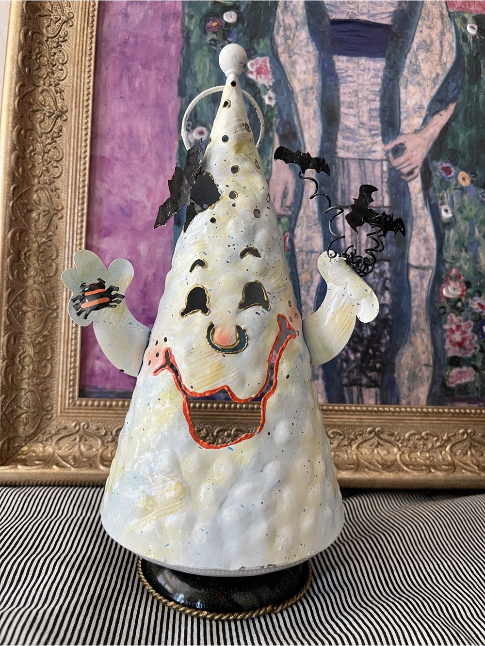 Halloween Ghost Tea Light Hanging Decoration Sculpture Festive Home Art